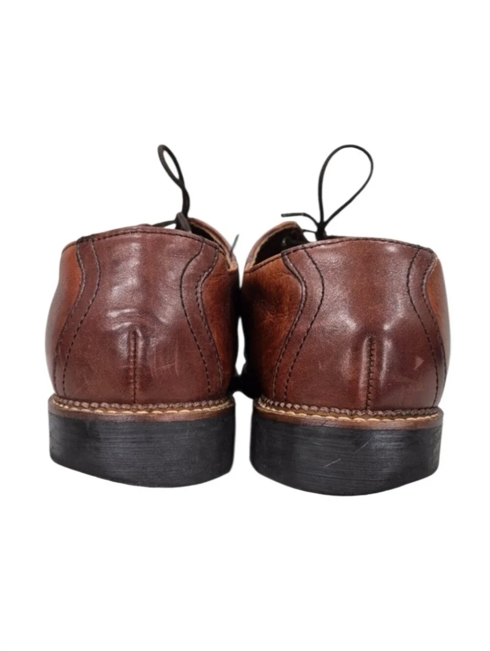 H.S. Trask Bozeman Montana Oxford Saddle shoes men's 11.5 M brown leather